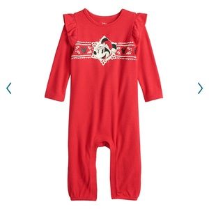 Minnie Mouse ruffle sleeve jumpsuit